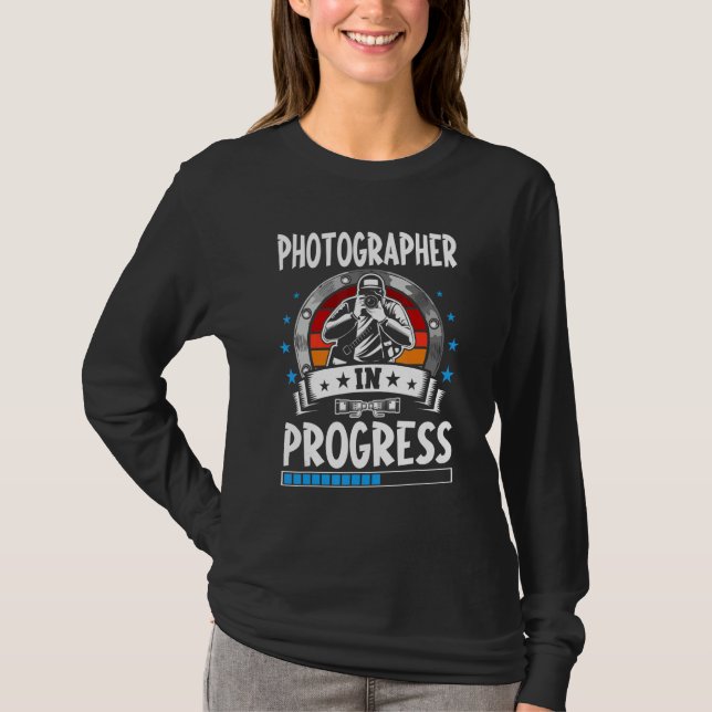 Camiseta Photographer In Progress Trainee Student (Anverso)