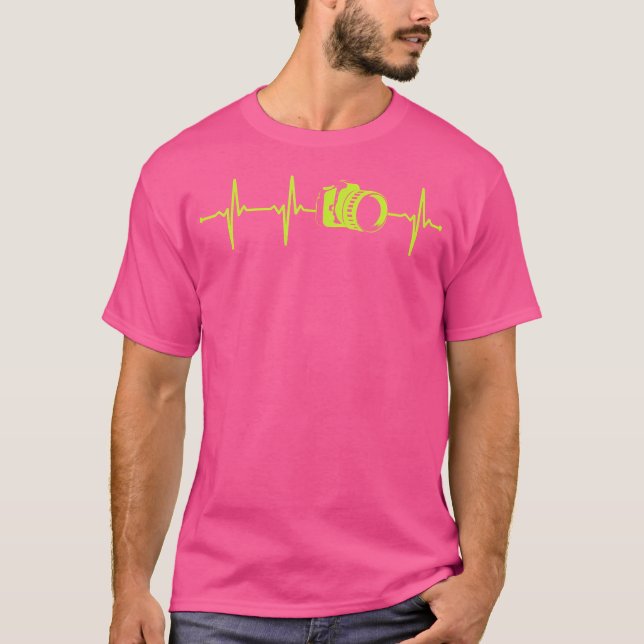Camiseta Photography Heartbeat 	 For Photographers (Anverso)