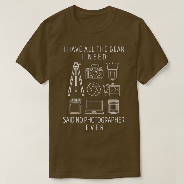 Camiseta Photography Lover Gift  Funny Camera Photographer  (Diseño del anverso)
