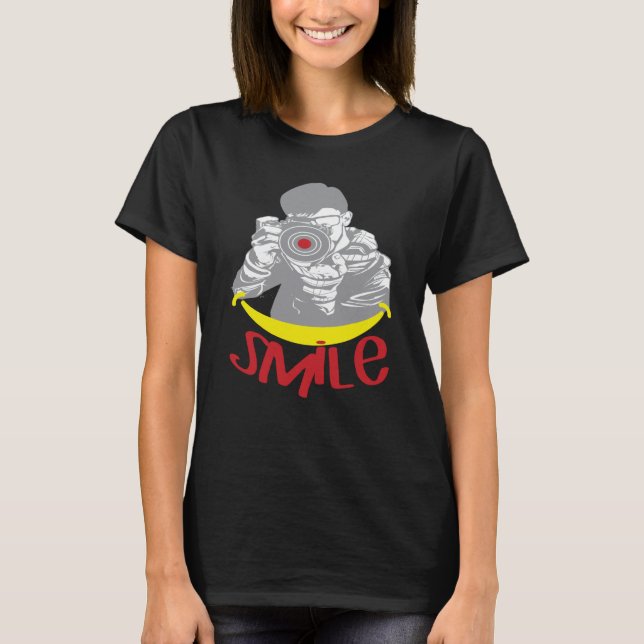 Camiseta Photography Smile Cheerful Photography Illustratio (Anverso)