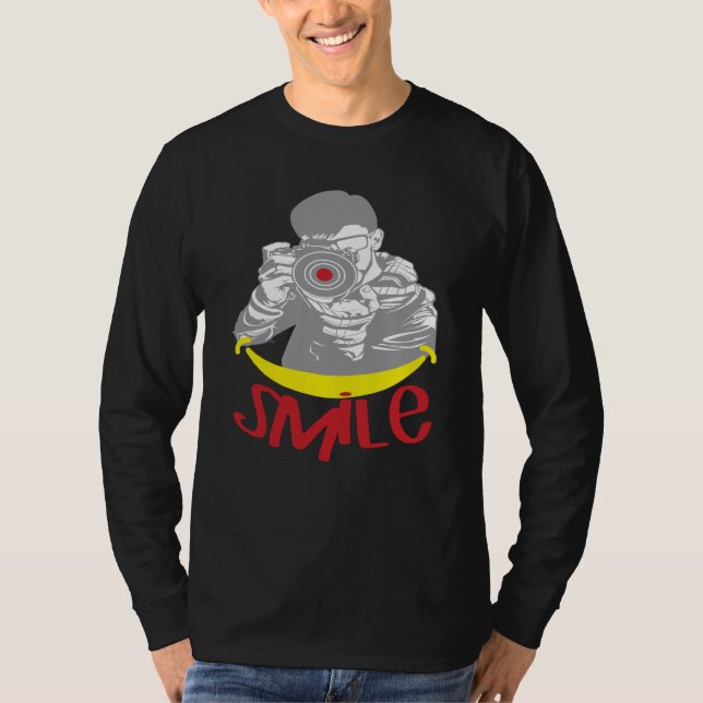 Camiseta Photography Smile Cheerful Photography Illustratio (Anverso)