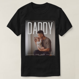 Camiseta PhotoPop Papá Est Año Personalizado Foto