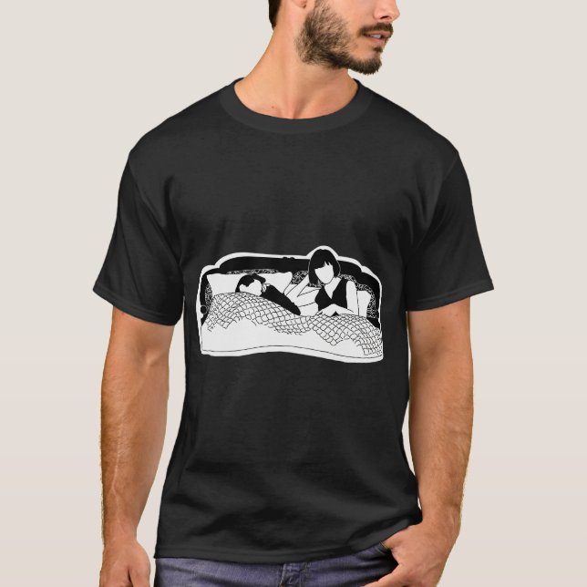 Camiseta Phrack en la cama (Anverso)