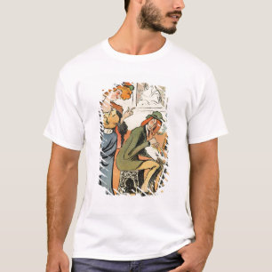 Camiseta Phryne: caricatura del modelo de un artista