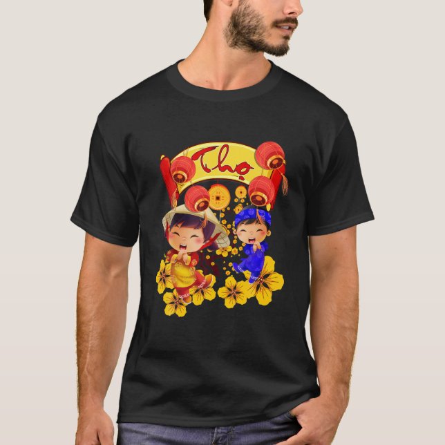 Camiseta Phuc Loc Tho 2022: Año De Tet Vietnamita Del Tigre (Anverso)