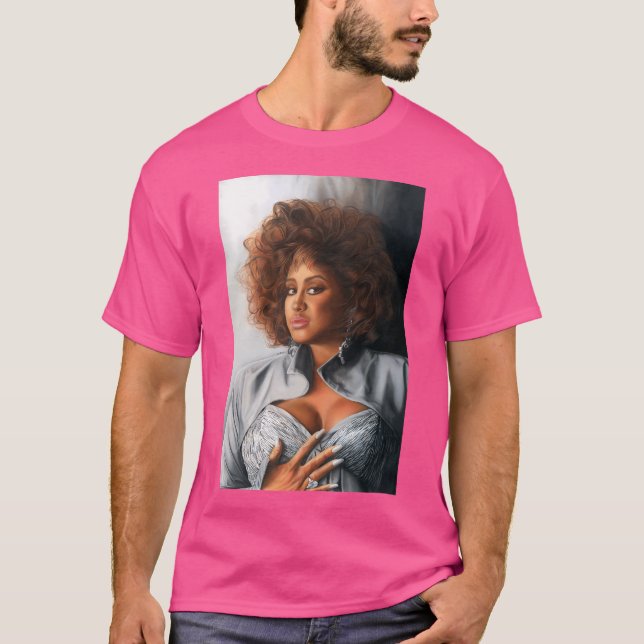 Camiseta Phyllis Hyman Color Pencil Www.Keithmcdowellartis (Anverso)