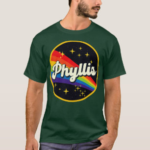 Camiseta Phyllis Rainbow In Space Vintage Style