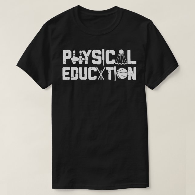 Camiseta Physical Education  Sports Coach Gym PE Teacher  (Diseño del anverso)