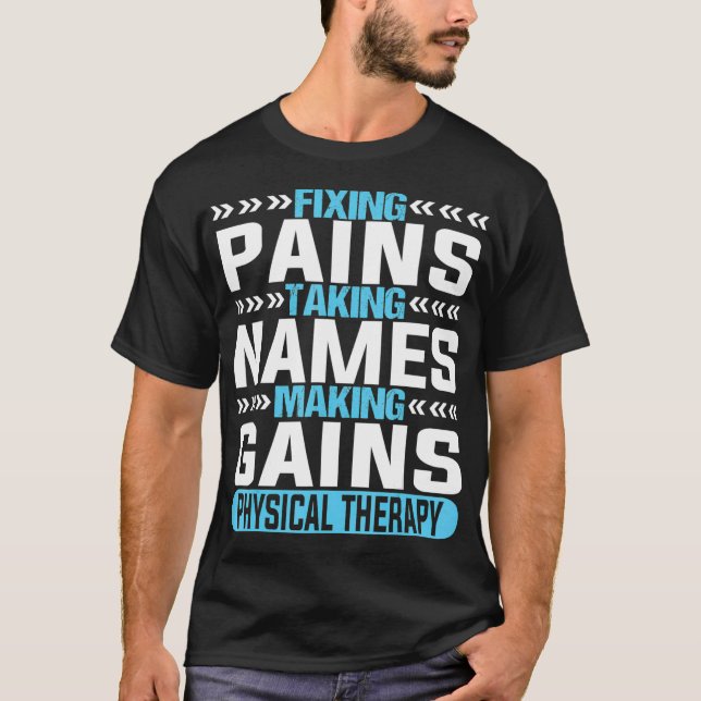 Camiseta Physical Therapy Therapist Funny PT Gift Gait Men  (Anverso)