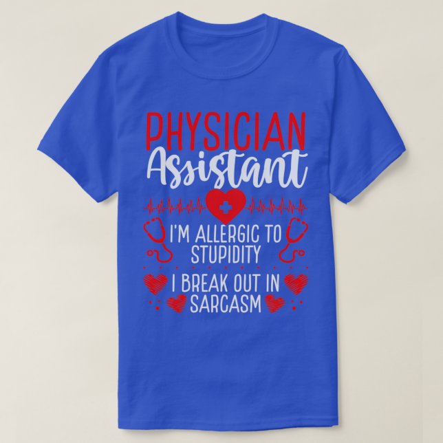 Camiseta Physician Assistant Badge Reel PA Graduation (Diseño del anverso)