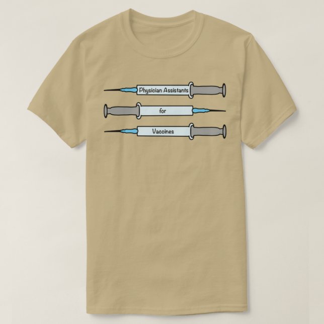 Camiseta Physician Assistants for Vaccines 1 (Diseño del anverso)