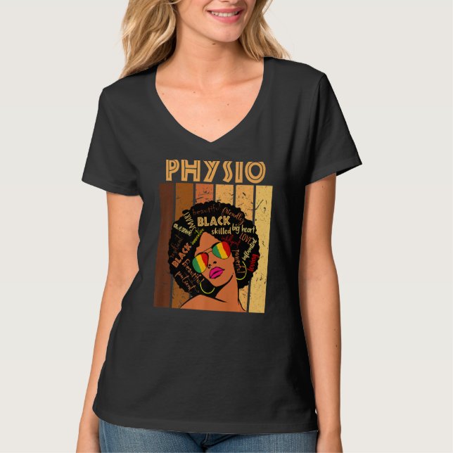 Camiseta Physio afroamericanas historia negra M (Anverso)