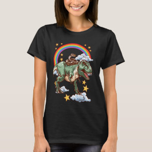Camiseta Phyton monta un dinosaurio