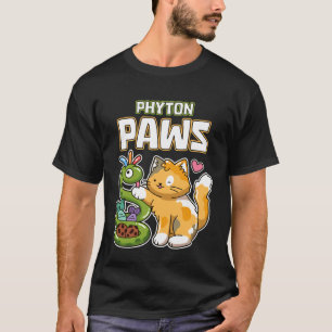 Camiseta Phyton Patas Gato Divertido Serpiente Python Progr