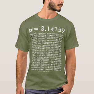 Camiseta pi= 3.14159 Dígitos pi Day de la moda en ciencias