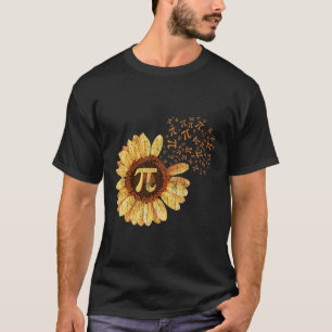 Camiseta Pi Apparel Día De Pi Traje De Girasol Math Gracios