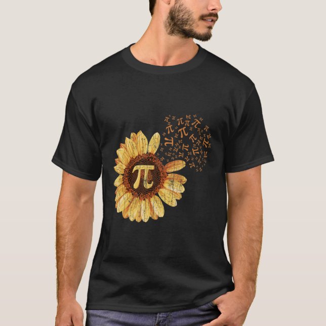 Camiseta Pi Apparel Día De Pi Traje De Girasol Math Gracios (Anverso)