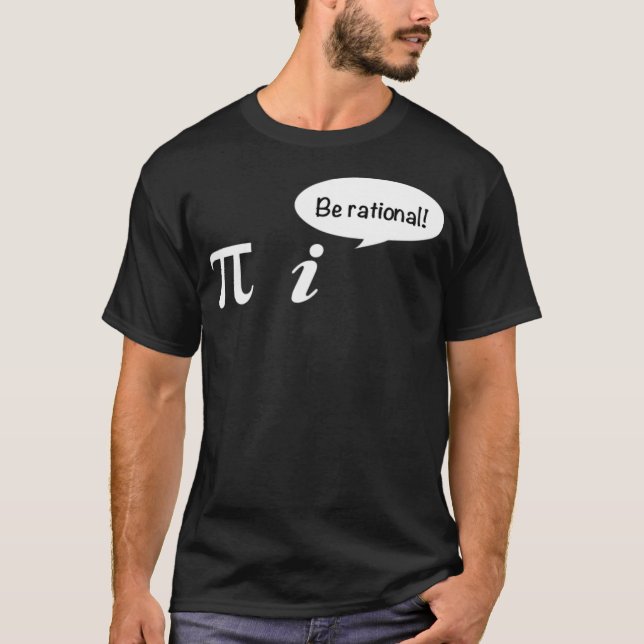 Camiseta Pi Be Rational Math Teacher School bibi an (Anverso)