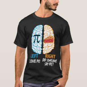Camiseta Pi cerebral izquierdo derecho