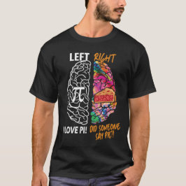Camiseta Pi cerebral izquierdo derecho