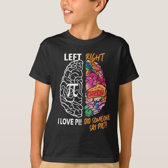 Camiseta Pi cerebral izquierdo derecho (Anverso)