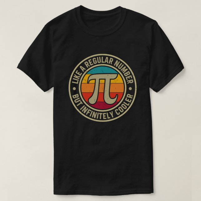 Camiseta Pi como un número normal pero infinitamente más fr (Diseño del anverso)