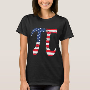 Camiseta Pi Day Bandera Estadounidense Math Patriótica Nerd