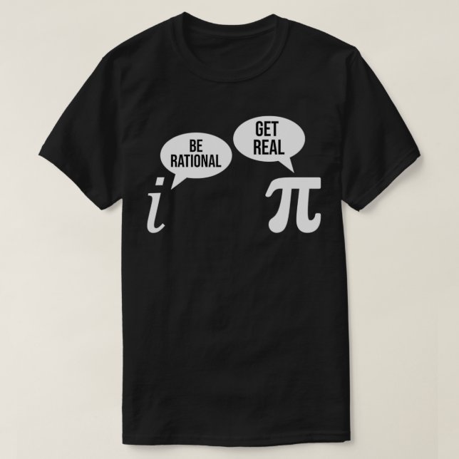 Camiseta Pi Day Be Rational Get Real Funny Math Equation Te (Diseño del anverso)