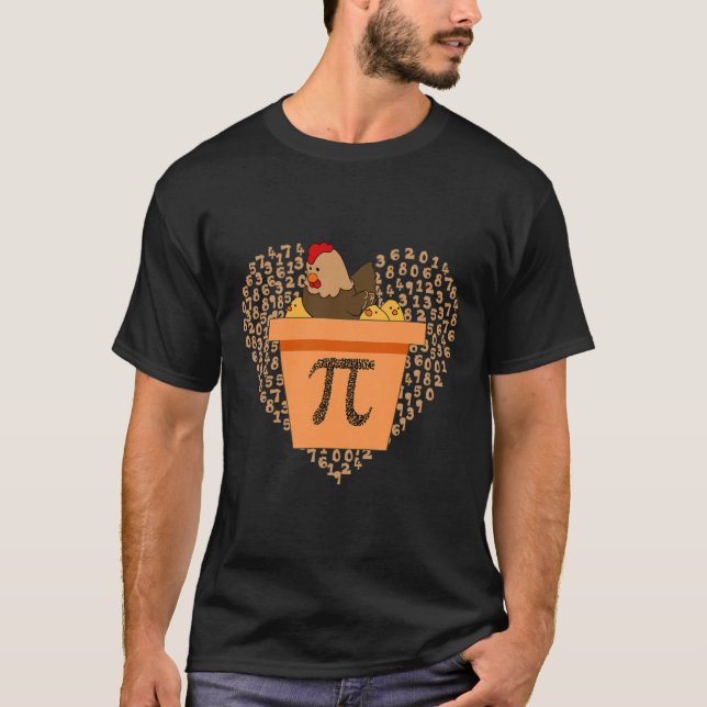 Camiseta Pi Day Chicken Pot Pi Pie Math 3.14 (Anverso)