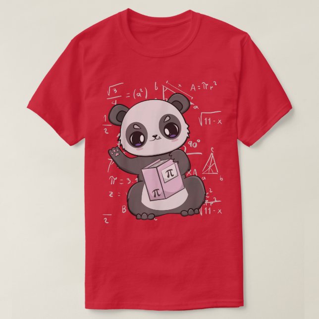 Camiseta Pi Day Cute Panda Bear 3 (Diseño del anverso)