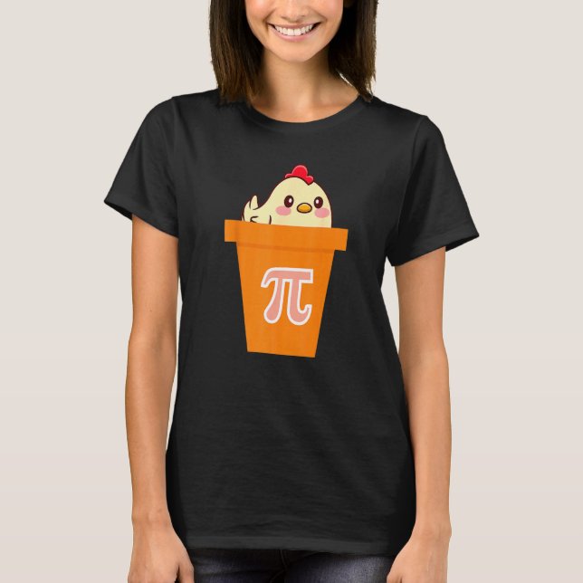 Camiseta Pi Day Funny Chicken Pot Pi Maths (Anverso)