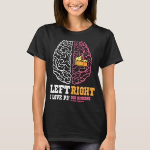Camiseta Pi Day Izquierda Vs Derecha Pie Math Geek