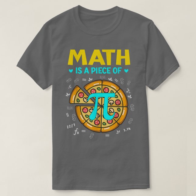 Camiseta Pi day Math es una pieza de Pizza Bitcoin Start Ma (Diseño del anverso)
