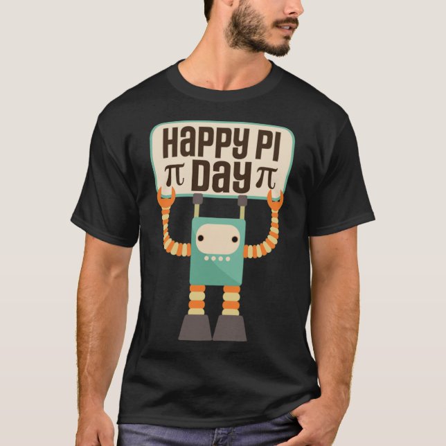 Camiseta Pi Day Math Robot caballos andaluz (Anverso)