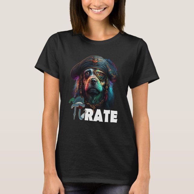 Camiseta Pi Day Pi rate Dog 314 Math Science Teacher Dog Pi (Anverso)