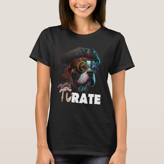 Camiseta Pi Day Pirate Dog 3 14 Math Science Teacher Dog Pi (Anverso)
