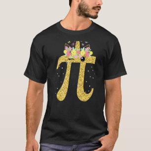 Camiseta Pi Day Radiant Cute Gráfica Math Unicorn Face Pi D