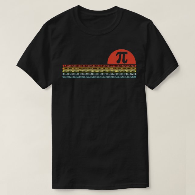 Camiseta Pi Day Retro Vintage Pi 3 (Diseño del anverso)