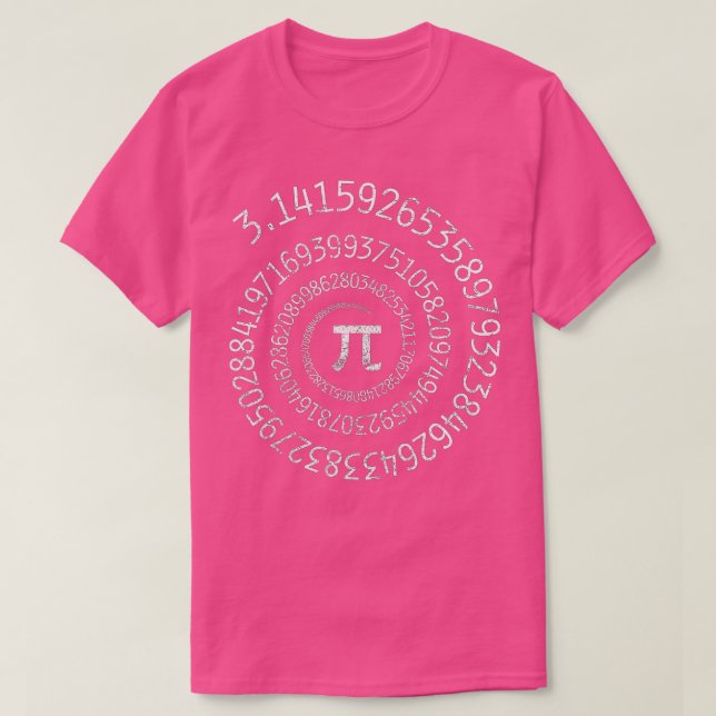 Camiseta Pi Day Spiral Pi Math diseño para Pi Day 3 (Diseño del anverso)