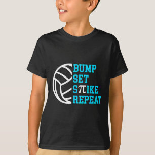 Camiseta Pi Day Volleybyll Bump Set Spike Repetir Enseñanza