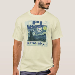 Camiseta Pi en el cielo por Mudge Studios