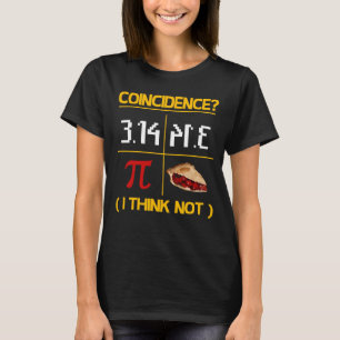 Camiseta Pi Equivale a Pie Coincidencia Math Pun Día Pi