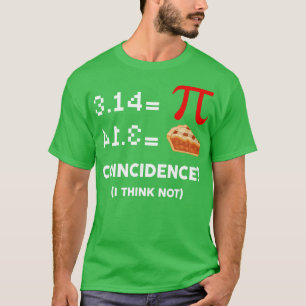 Camiseta Pi es igual a Pie Funny Math Pun Day