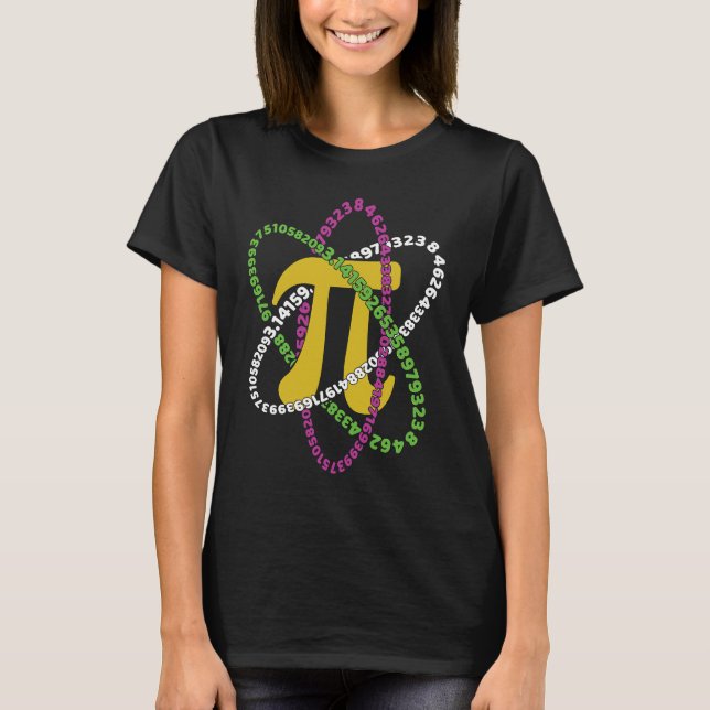 Camiseta Pi Galaxy Orbit Math Matemáticas Matemáticas Fiest (Anverso)