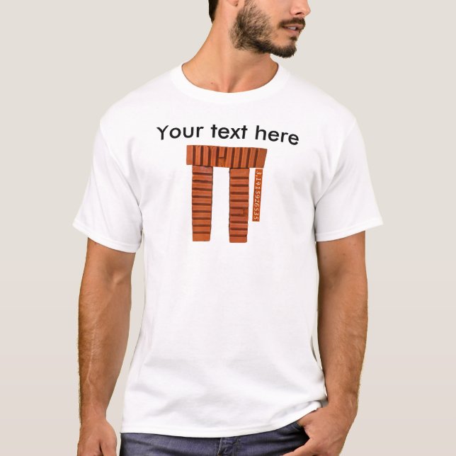 Camiseta Pi - Ladrillo Fundamental De La Matemática (Anverso)