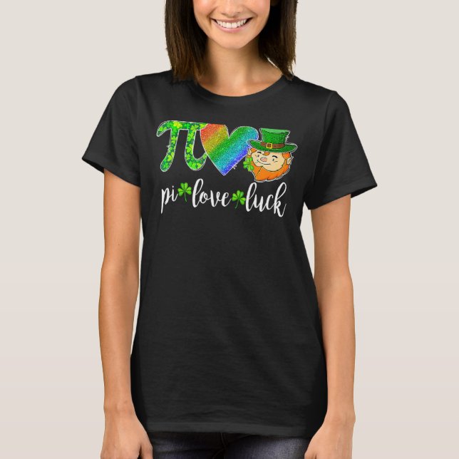 Camiseta Pi Love Luck Math Teacher Leprechaun St Patricks D (Anverso)