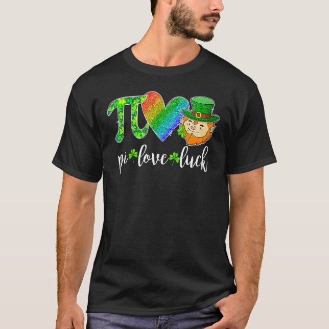 Camiseta Pi Love Luck Math Teacher Leprechaun St Patricks D (Anverso)