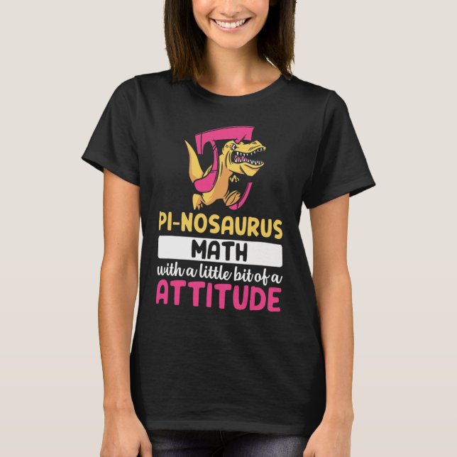 Camiseta Pi Matemáticas Matemáticas Dinosaurio Dino Día Pi  (Anverso)