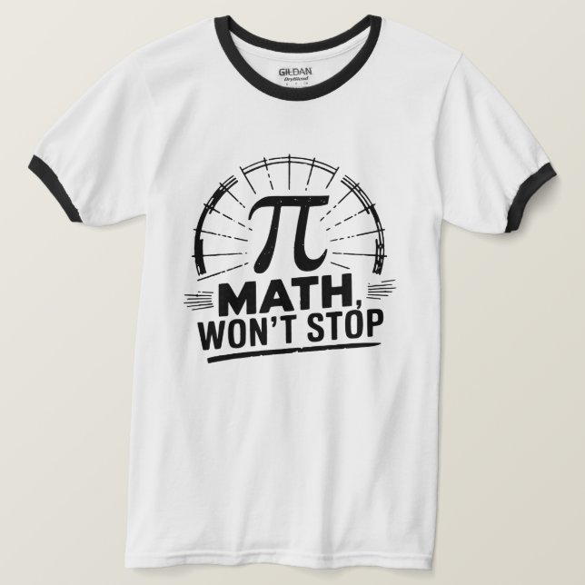 Camiseta Pi Math no detendrá a los profesores de Nerds (Anverso del diseño)