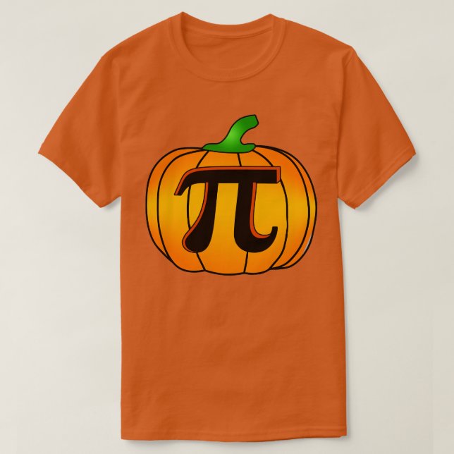 Camiseta Pi número 314 cita la calabaza de halloween (Diseño del anverso)